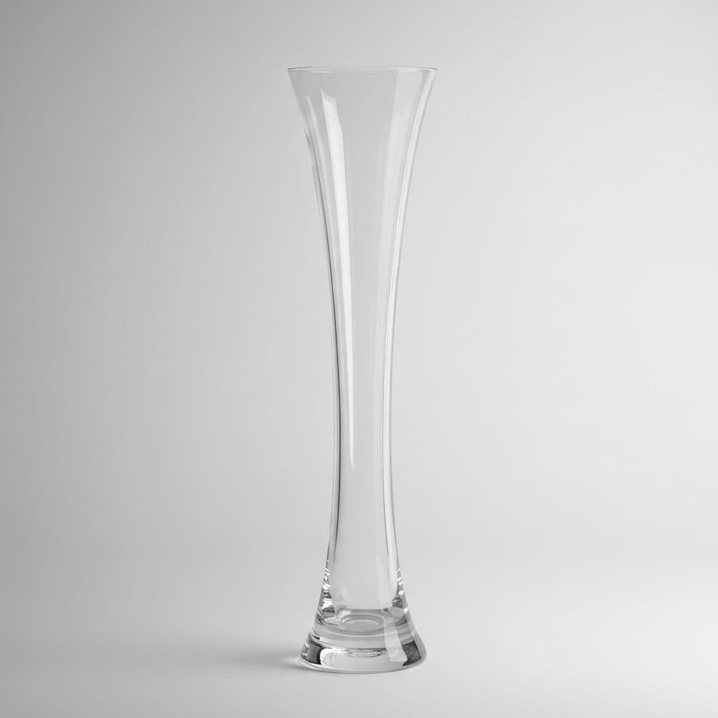 Glazen Bloemenvaas: Elegante glazen vaas voor bloemstukken en tafeldecoratie.
