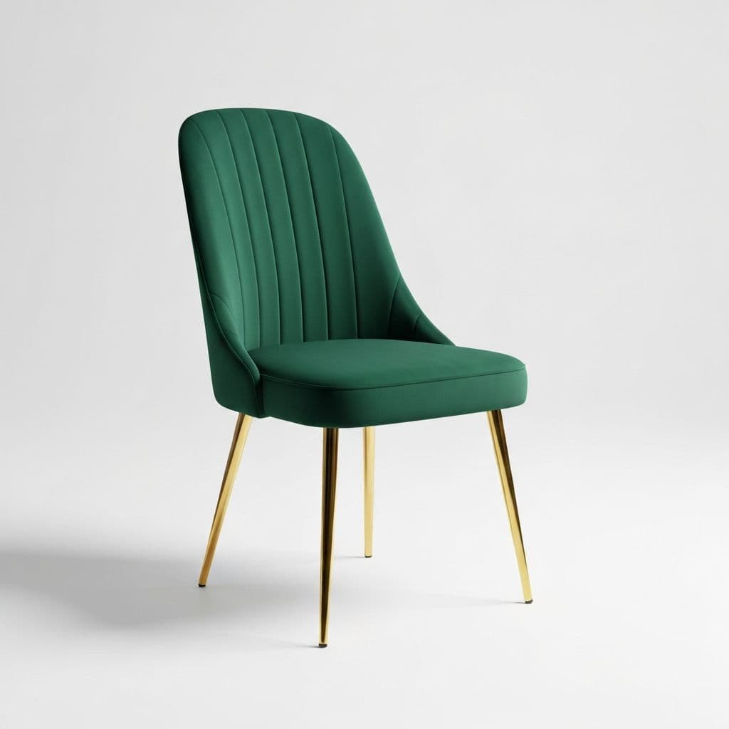 Velvet Stoel: Luxe velvet stoel met zachte bekleding voor extra comfort.